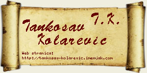 Tankosav Kolarević vizit kartica